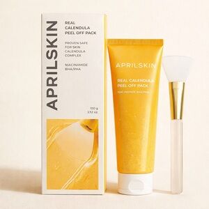 APRILSKIN Real Calendula Peel Off Pack + Jelly Brush | NEW